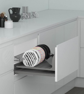 Сушка Helios выдвижная 600х485мм, с направл. Blum, Ardesia
