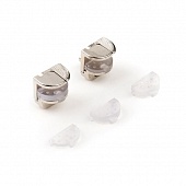Полицетримач Alfa Glass Lock Foro для скла 6/8/10мм під саморіз, нікель