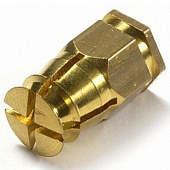 Муфта  Ankor M4x10x5 с нейлоновым шариком, латунь			