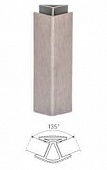 Угол наружный 135гр. Алюм. H=150мм (пластик)