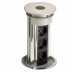 ASA Versalux (3 розетки + USB.5V (А+А), обробка - хром, чорний) ASA Versalux (3 розетки + USB.5V (А+А), обробка - хром, чорний)