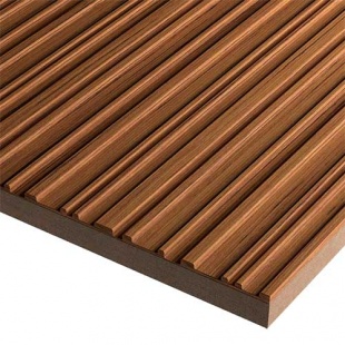 Плита МДФ Milled декоративная Teak 3000х1200х22мм (МДФ 15мм), P4/6/8/12