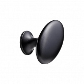 Ручка-кнопка OVAL SIMPLE 60х35хh38мм, черный мат.